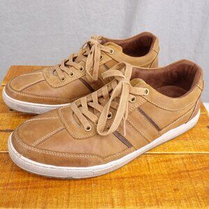 Reaction Kenneth Cole Men's 9.5 Sprinter Sneaker Brown Leather. Great Condition.